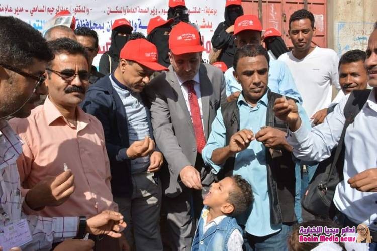 وكيل أول المحافظة يدشن الحملة الطارئة للتطعيم ضد وباء الكوليرا