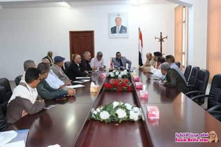 مدير عام مديرية صالة يشارك في إجتماع مدراء عموم  مديريات  المدينة  برئاسة الوكيل جامل 