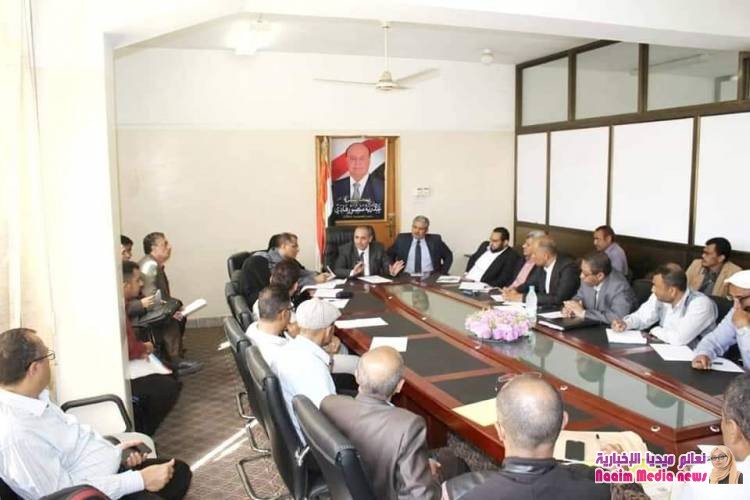 وكيل اول المحافظة يرأس إجتماع لمدراء المكاتب التنفيذية بالمحافظة