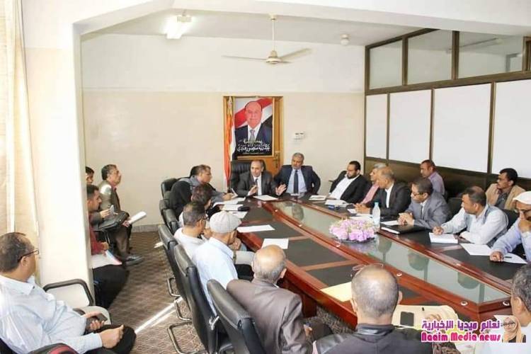 وكيل اول المحافظة يرأس إجتماع لمدراء المكاتب التنفيذية بالمحافظة