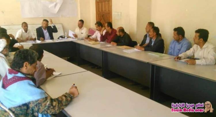 تنفيذي المعافر يعقد إجتماعه الدوري لشهر فبراير و يستعرض خطة الإستجابة الإنسانية للعام 2019 م