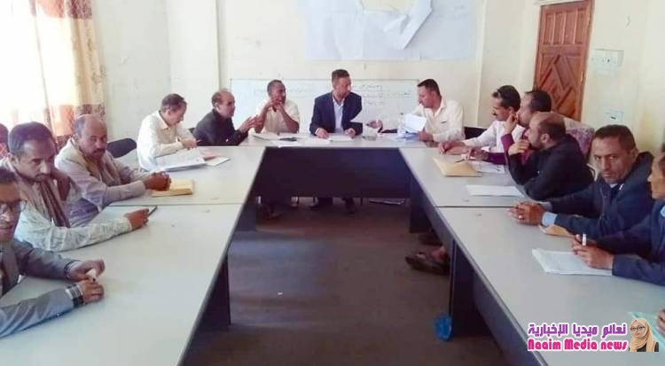 تنفيذي المعافر يعقد إجتماعه الدوري لشهر فبراير و يستعرض خطة الإستجابة الإنسانية للعام 2019 م