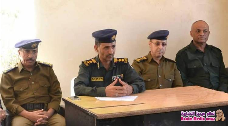 اللجنة الأمنية المكلفة لمنع إطلاق النار في الأعراس تواصل أعمالها بزيارة لشرطة مديرية صالة وتلتقي بمدراء الأقسام وعقال المديرية 