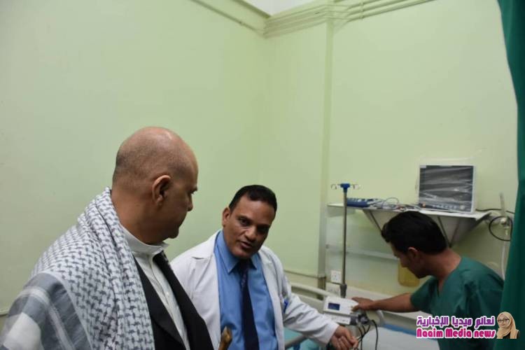 محافظ تعز يزور مستشفى خليفة ومواقع الجيش الوطني جنوب المدينة