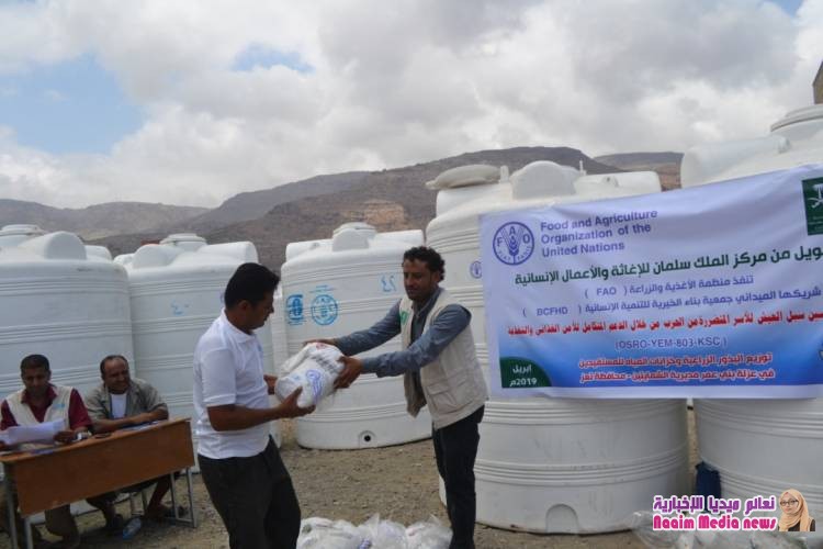منظمة  (FAO) تدشن عبر شريكها الميداني جمعية بناء الخيرية  BCFHD مشروع تحسين سبل العيش للاسر المتضررة من النزاع بمحافظة تعز