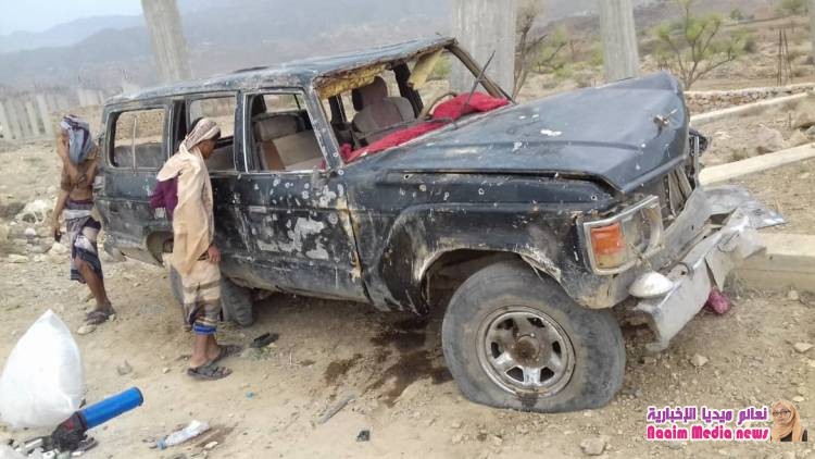 احدى نتائج ممارسة جرائم الحوثي بزرع الالغام