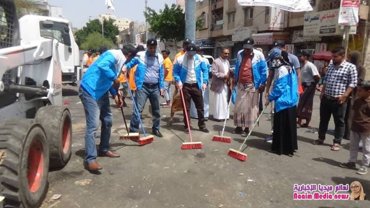 تعز : تدشين مشروع النظافة المستدامة وإزالة المخلفات 