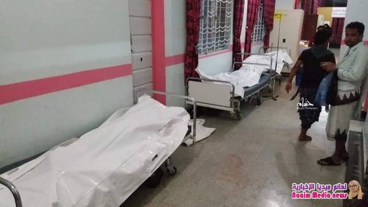 تعز : مجزرة بشعة ترتكبها مليشيا الحوثي الانقلابية بحق تجمع للمدنيين 