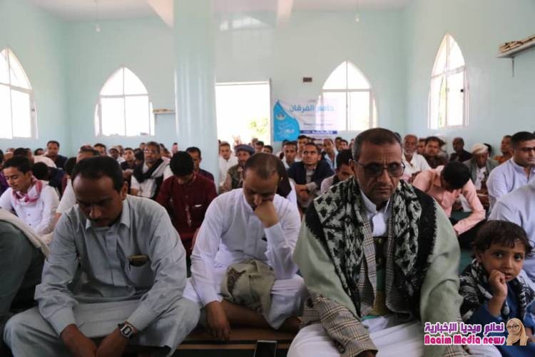 مدير عام المديرية يفتتح مسجد الفرقان بعزلة القحاف