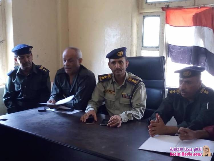 اللجنة المكلفة من إدارة شرطة تعز تختتم زياراتها الميدانية بتفقد قسم شرطة حوض الأشراف 