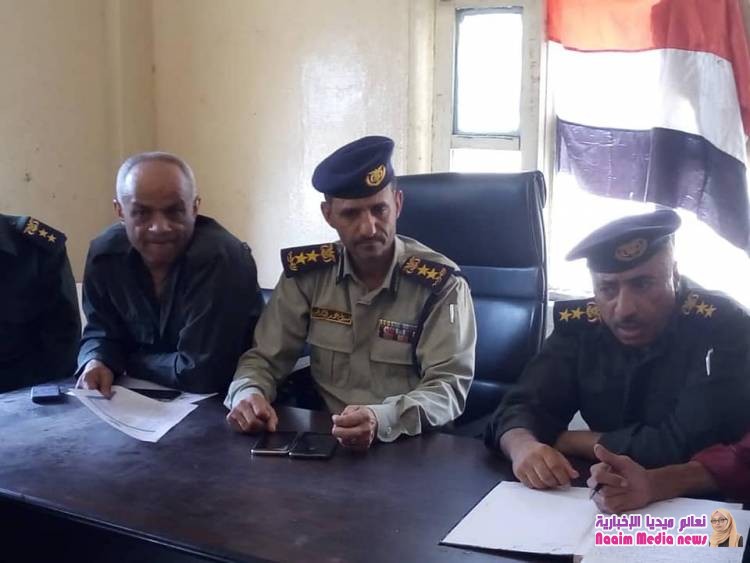 اللجنة المكلفة من إدارة شرطة تعز تختتم زياراتها الميدانية بتفقد قسم شرطة حوض الأشراف 