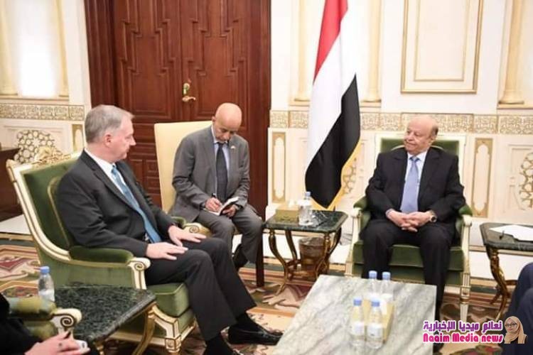 رئيس_الجمهورية يستقبل السفير الأمريكي لدى بلادنا