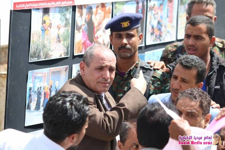 تعز : الحملة الوطنية لاستعادة الدولة ، تقيم معرض صور لتجسيد انتهاكات مليشيا الحوثي
