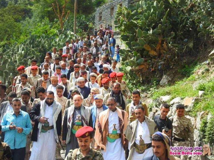 وكيل أول محافظة تعز يزور مديرية جبل حبشي ويفتتح عدداً من المشاريع التنموية.