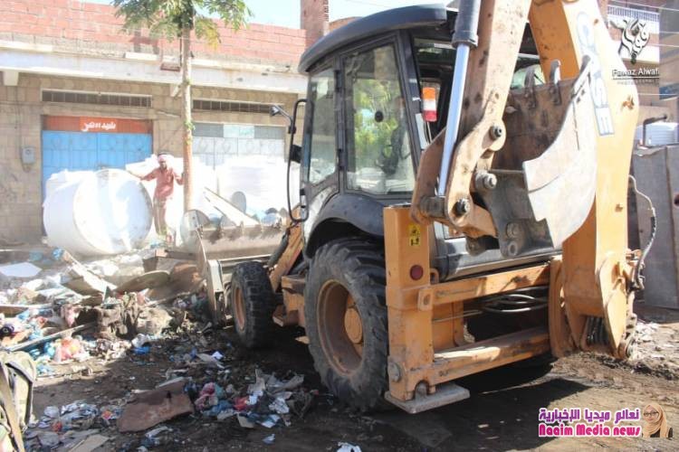 شاهد بالصور حملة ازله العشوائيات بتعز