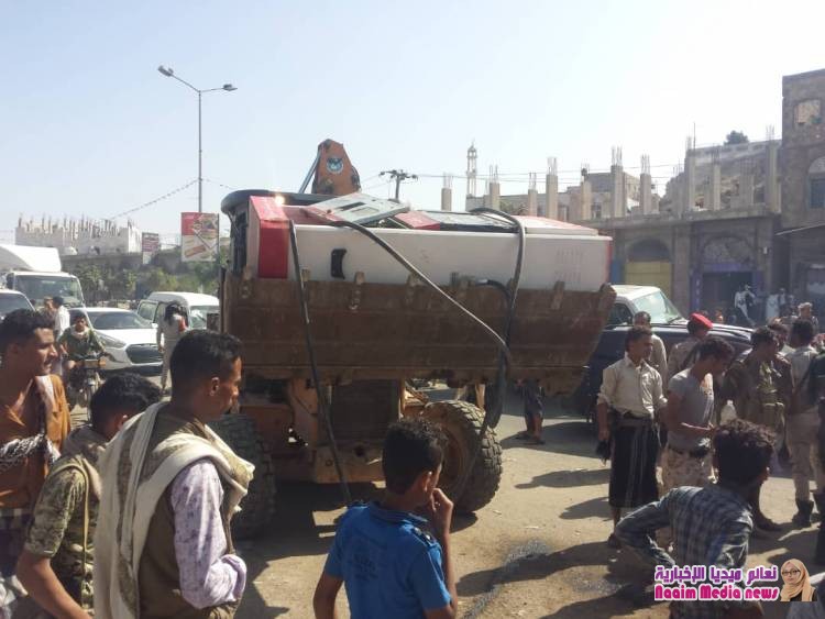 شاهد بالصور حملة ازله العشوائيات بتعز