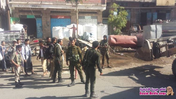 شاهد بالصور حملة ازله العشوائيات بتعز