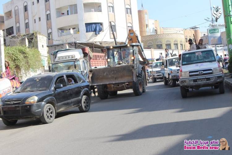 شاهد بالصور حملة ازله العشوائيات بتعز