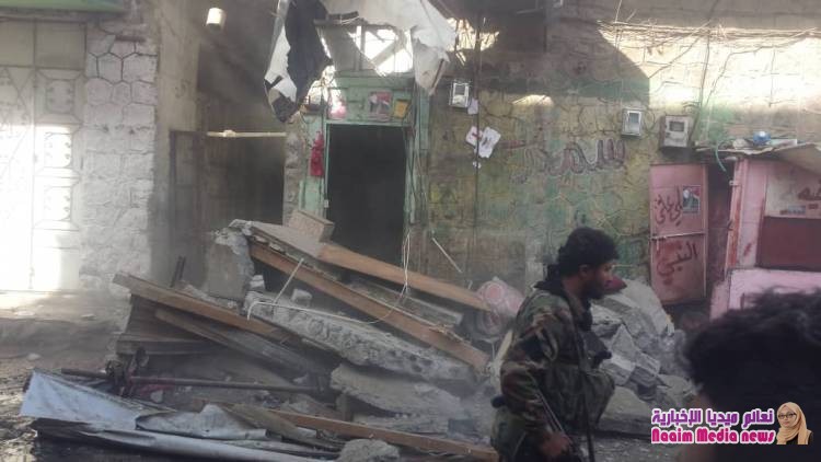 شاهد بالصور حملة ازله العشوائيات بتعز