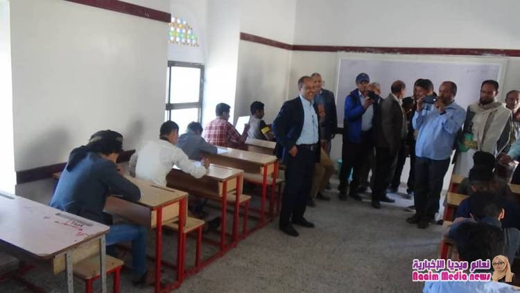 زيارة تفقديه لمراكز الامتحانات مشرعه وحدنان للنقيب