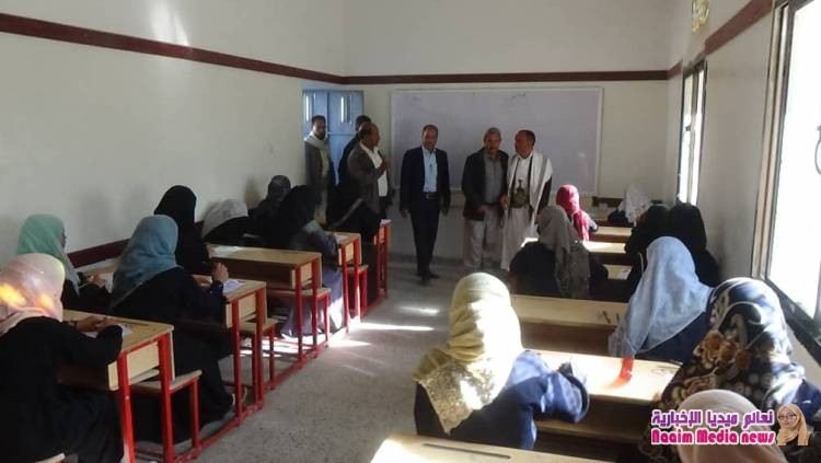 زيارة تفقديه لمراكز الامتحانات مشرعه وحدنان للنقيب