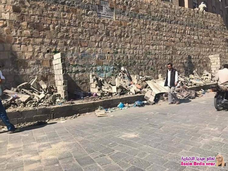 شاهد بالصور استمرار حملة إزالة العشوائيات المخالفة في المدينة