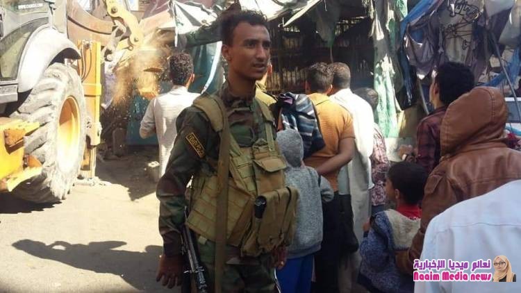 شاهد بالصور استمرار حملة إزالة العشوائيات المخالفة في المدينة