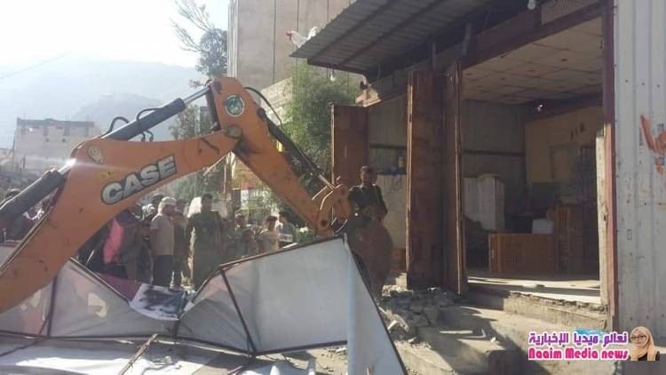 شاهد بالصور استمرار حملة إزالة العشوائيات المخالفة في المدينة