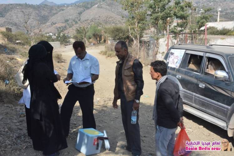 *تدشين الحملة الوطنية للتحصين ضد شلل الأطفال في مديرية جبل حبشي*.