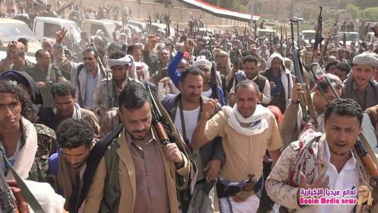 مهرجان جماهيري حاشد دعما لأبطال الجيش الوطني بتعز