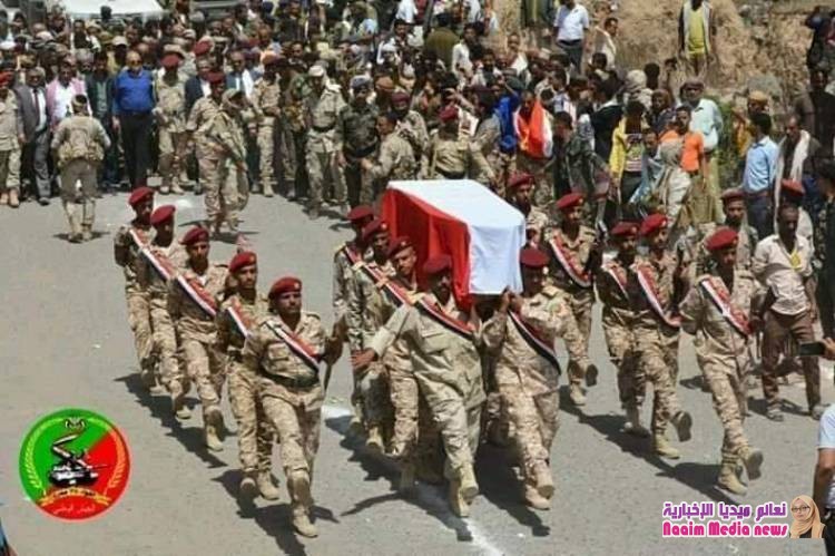 موكب جنائزي مهيب في توديع للشهيد عدنان الحمادي