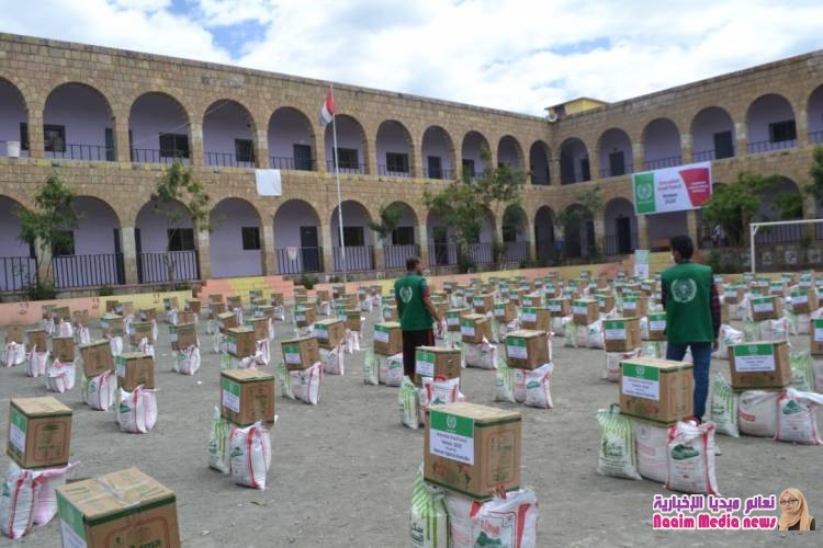 هيئة الأعمال الخيرية – استراليا – تنفذ مشروع توزيع الطرود الرمضانية بمحافظة تعز