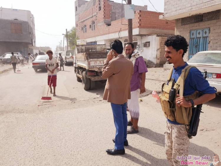 تنفيذا لتوجيهات المحافظ سالمين : تواصل اعمال حملة النظافة الشاملة في مديرية خور مكسر