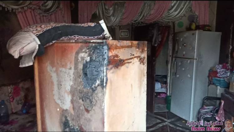 *مدير عام نظافة عدن يتفقد مستوى الأضرار جراء حريق نشب بمنزل نائب رئيس قسم النظافة بمديرية دار سعد*