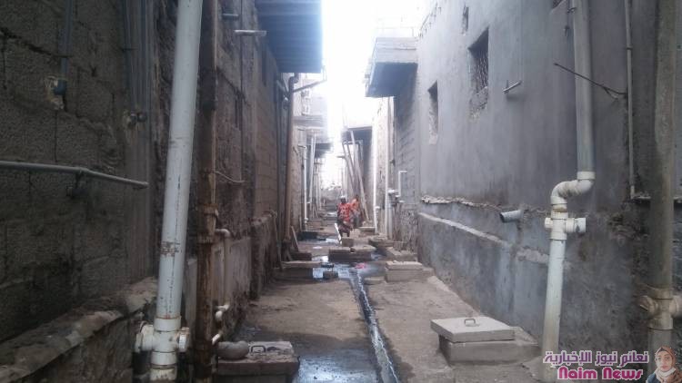 مدير عام المنصورة يتفقد اعمال تصفية الممرات الخلفية في منطقة القاهره