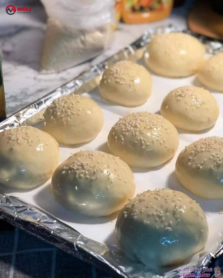 خبز البرجر بالزبدة