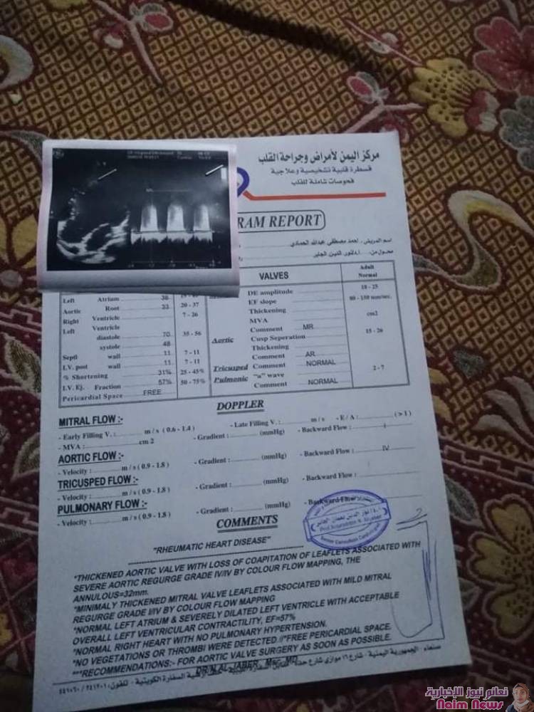 الموضوع / تسويق لحالة مرضية