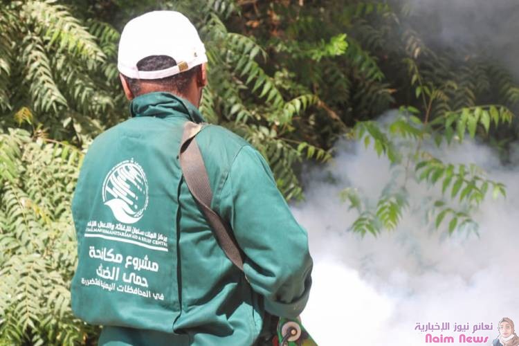  *مركز الملك سلمان للإغاثة يدشن حملة الرش الضبابي بمديرية المنصورة لمكافحة حمى الضنك*