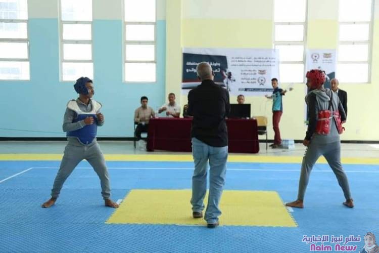 مكتب الشباب والرياضية يفتتح بطولة أندية محافظة تعز للتايكواندو 