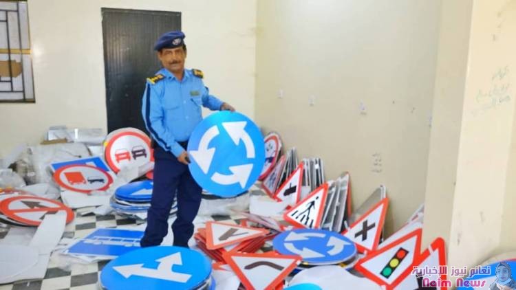 تدشين عملية تركيب 320 لوحة من الشواخص المرورية في مدينة عتق بشبوة 