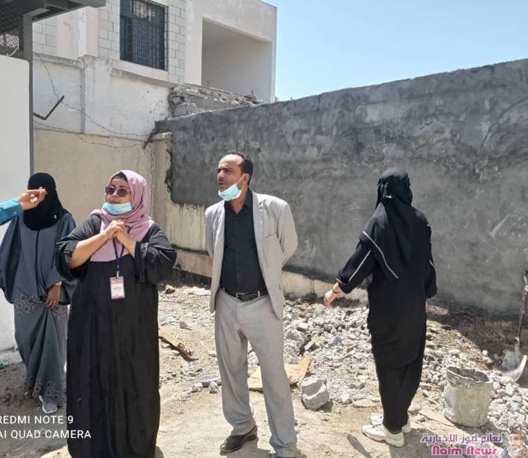 عدن/مامور مديرية خور مكسر              زيارة تفقديه لجمعيتي الحياة واطفال التوحد