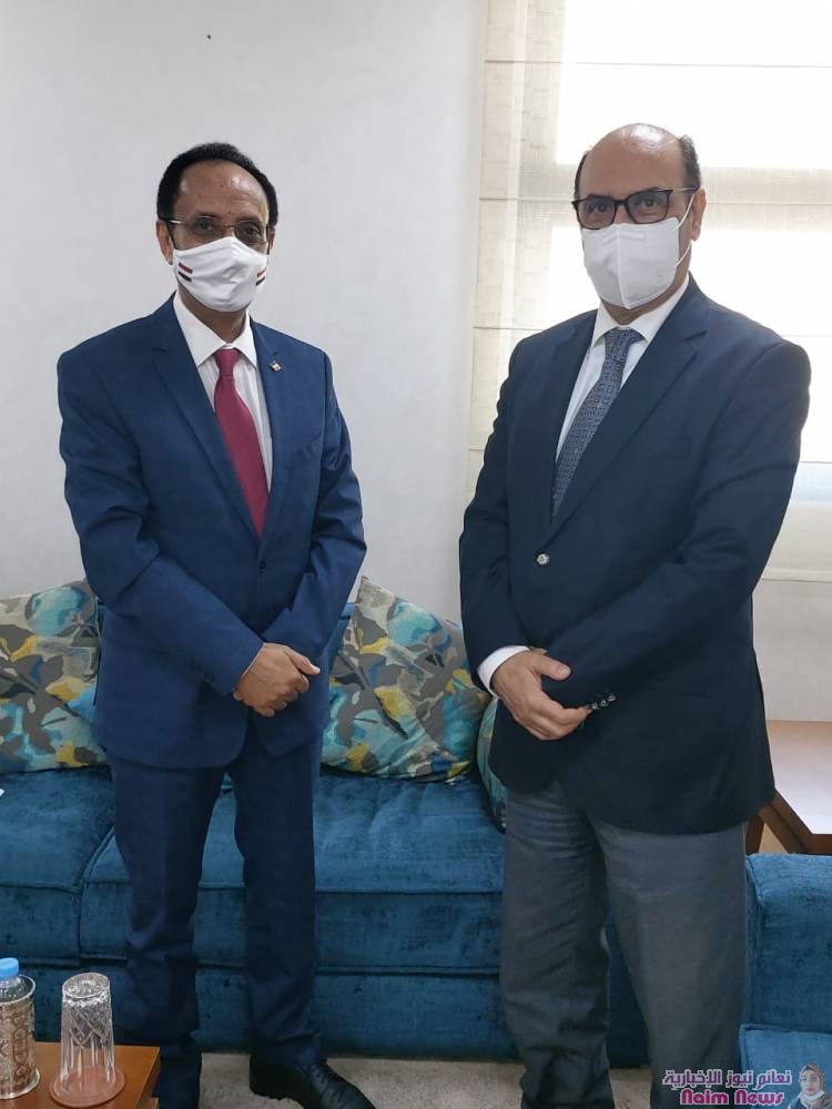 السفير الاصبحي يلتقي رئيس الدائرة العربية بالخارجية المغربية