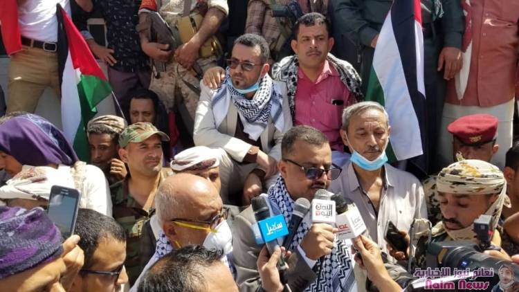 تعز.. مسيرة جماهيرية حاشدة احتفالا بانتصارات المــ ـقـاومة الفلسطينية