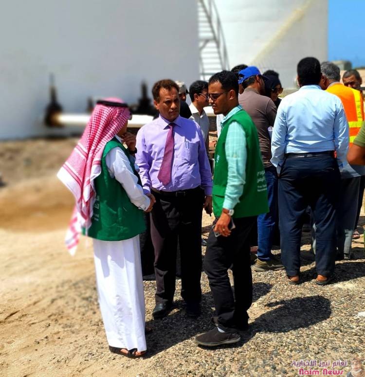 شركة النفط بعدن تخصص خزان وقود للمنحة السعودية للكهرباء 