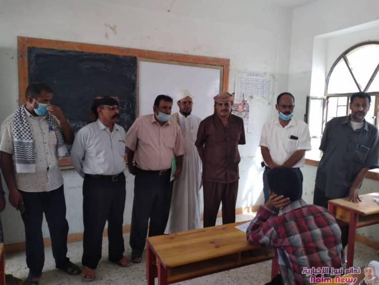 _تدشين امتحانات انها المرحلة الثانوية بعدد من مراكز الامتحانات في مديرية نصاب_*