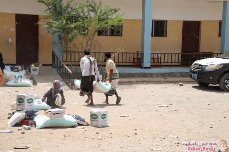 الجمعية الكويتية للإغاثة توزيع سلات غذائية بمحافظة أبين