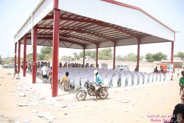 الجمعية الكويتية للإغاثة توزيع سلات غذائية بمحافظة أبين