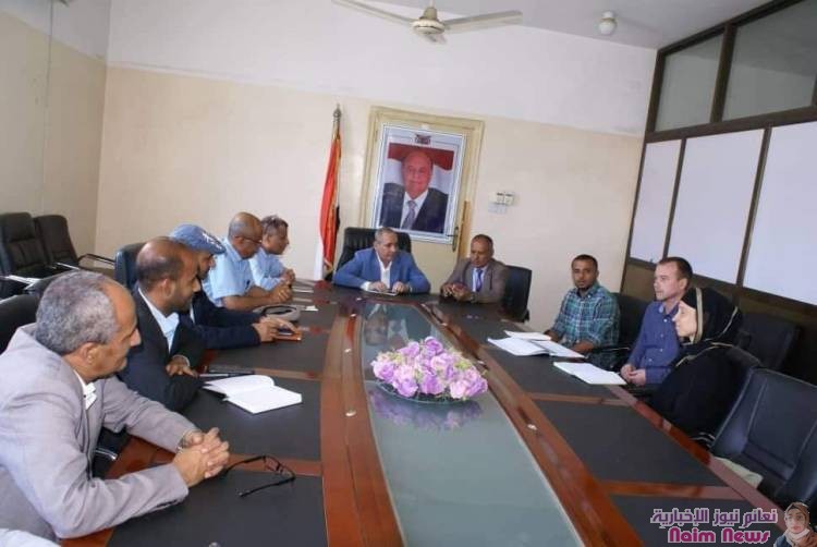 وكيل اول محافظة تعز يلتقي ممثلي منظمة الشعوب المحتاجه