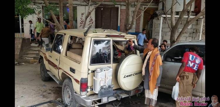 انفجار عبوة ناسفة بسيارة (جيب)، بوسط مدينة تعز