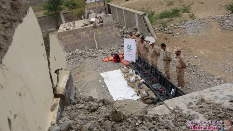 مشروع "مسام" يفتتح مدرسة "الشعب عكاد" بعد تطهيرها من الألغام بشكل كامل .